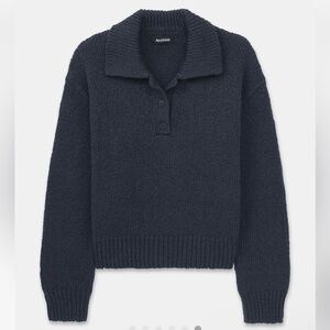 NAADAM chunky cotton polo sweater